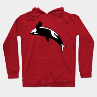 Orca graphic killer whale jumping Hoodie